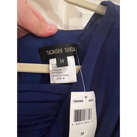 Tadashi Shoji Fern Style Royal Dress NWT Sz. M - Picture 5 of 7